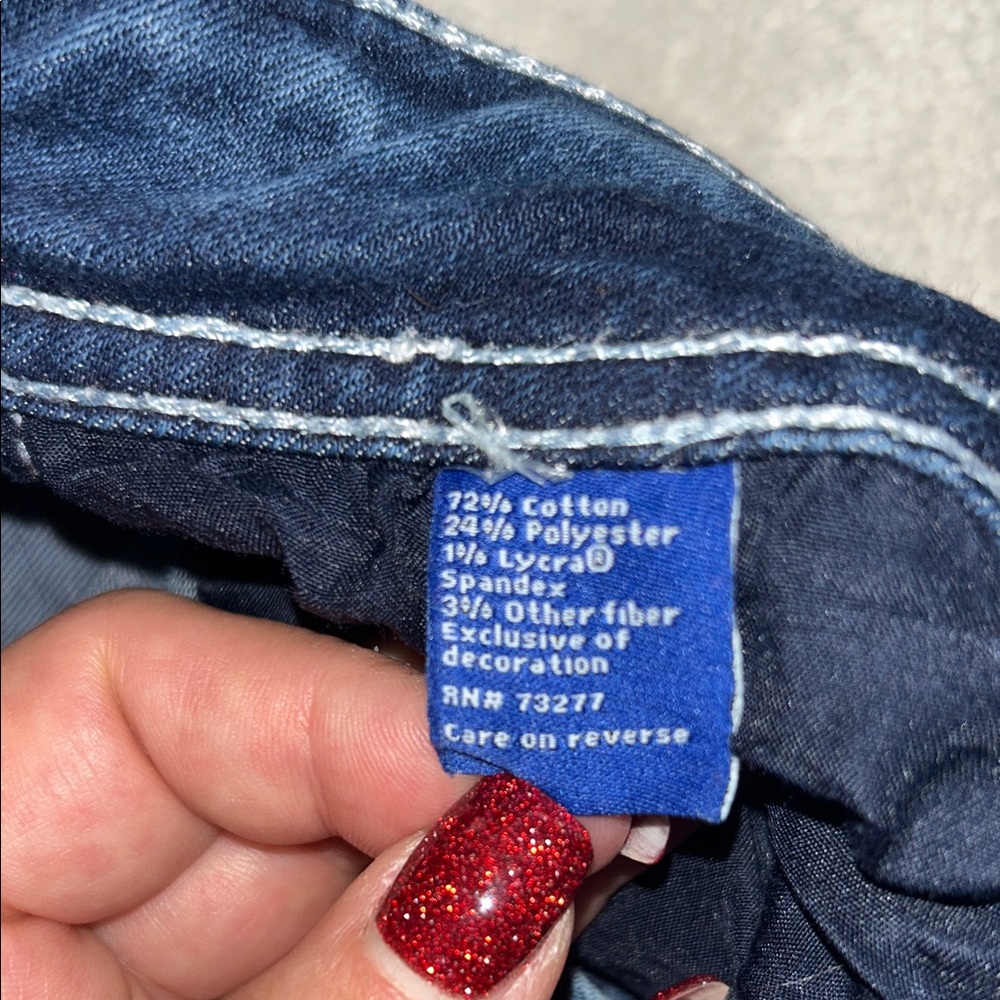 Apt. 9 Women's Dark Blue Boot Cut Jeans - Picture 9 of 10